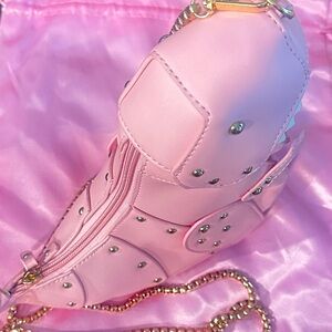 Pink Dino Crossbody Purse Bag